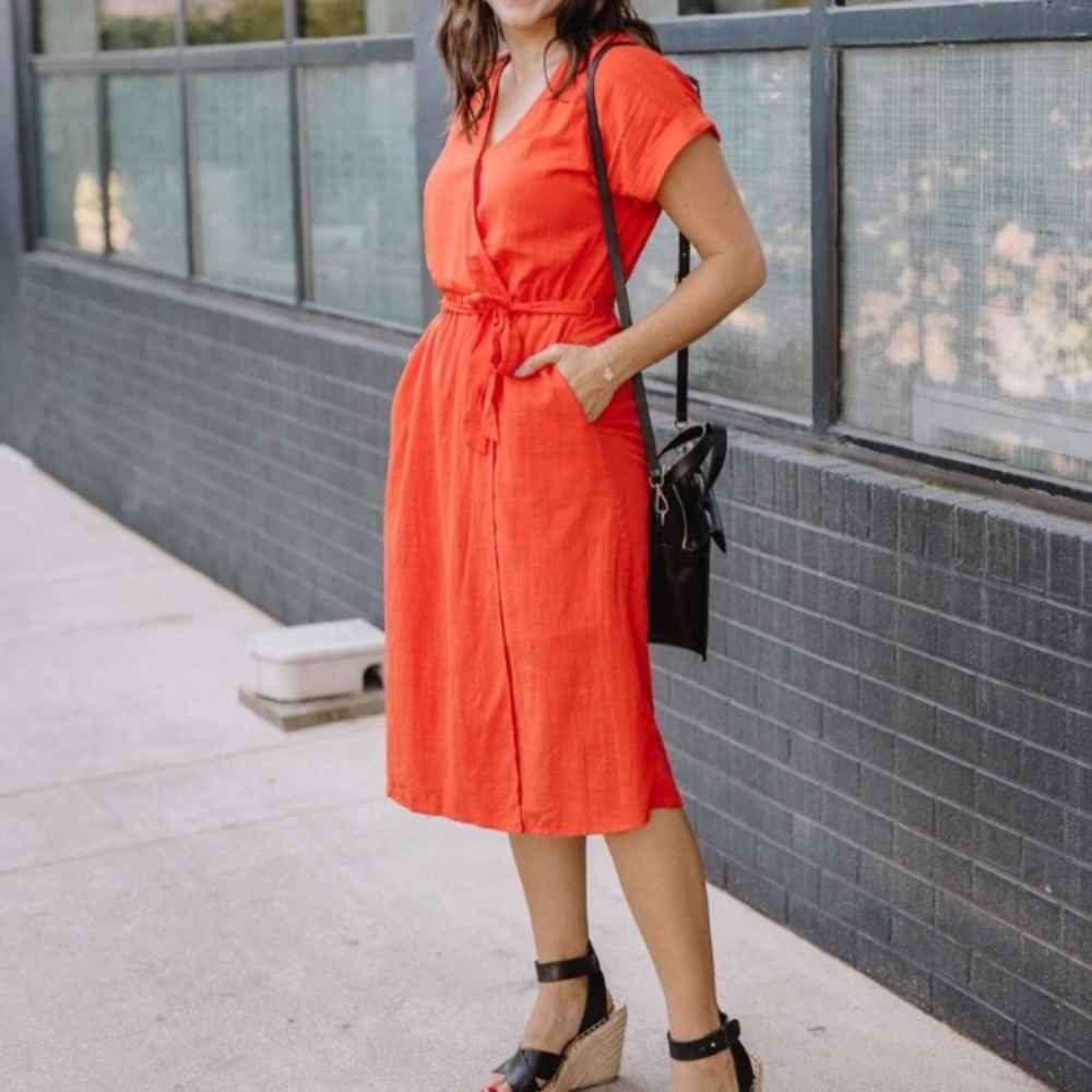 Universal Thread Red Wrap Dress